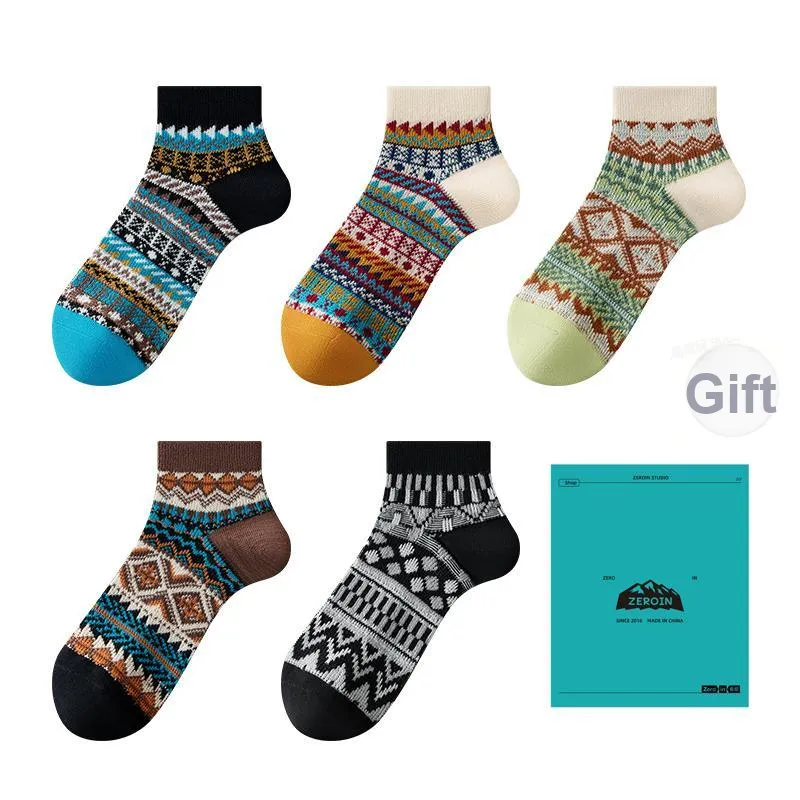 ZEROIN Ankle Socks Unisex Box 5 Pack-7