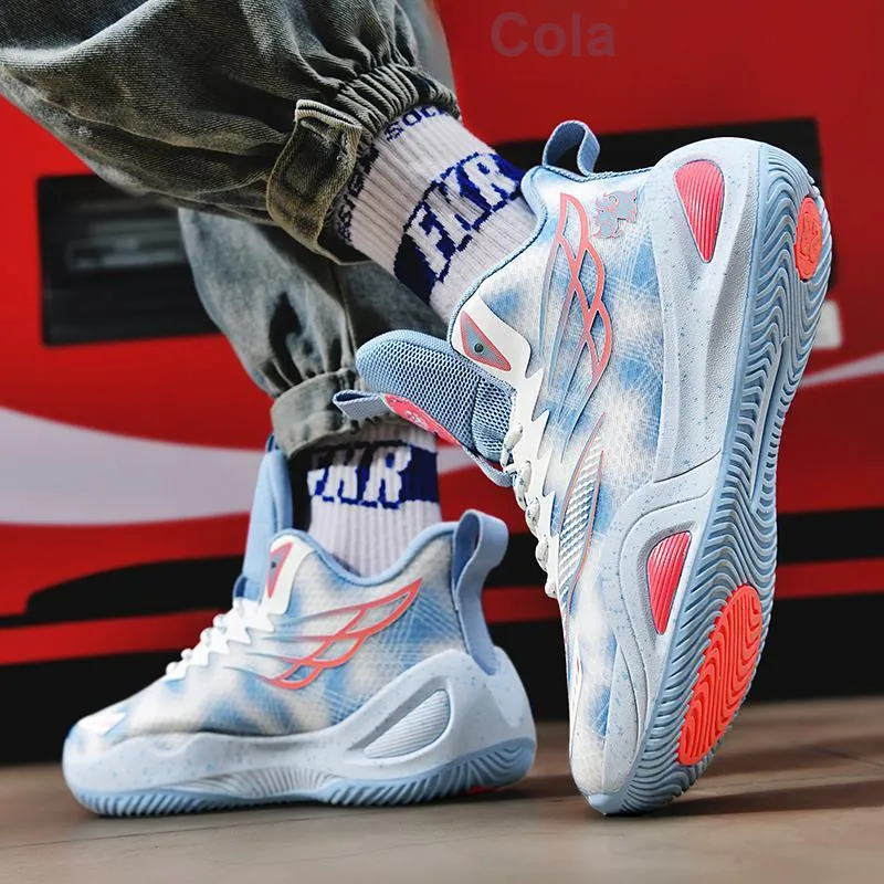 BIANSULONG Shock Absorbers With Slip Resistant And Abrasion Resistant Properties High Top Basketball Shoes Unisex-8