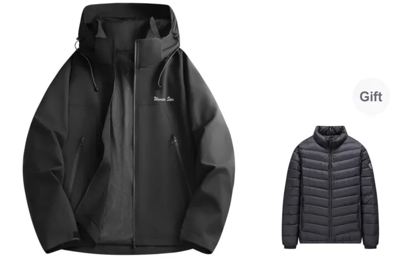 Warrior Lace Up Waterproof And Windproof Windbreaker Jacket Unisex-0