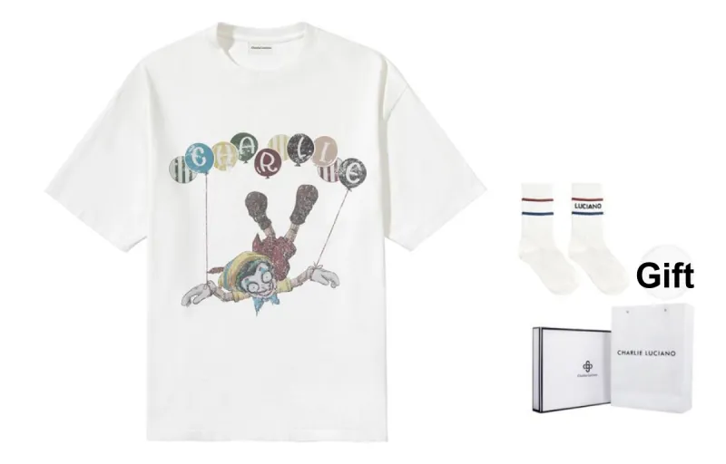 Charlie Luciano T Shirt Unisex White-0