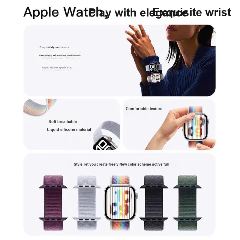 APEPALOG Apple Compatibility Watch Band 19CM Nylon Material-10
