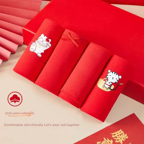 MIIOW Honmei Honmei Series Underwear Gift Boxes Women's 2 Pack Red