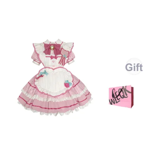 CTRTRC Костюм горничной Одежда Комплекты Головные уборы и Рукава Не Включено Женские Лолита Платья