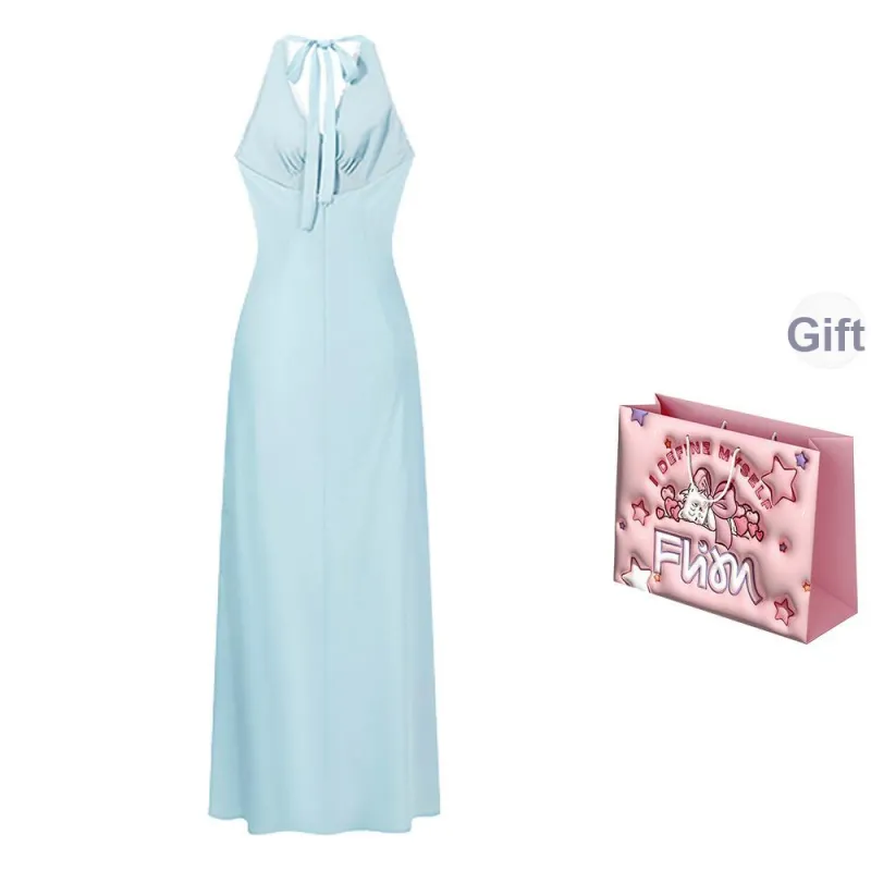 FLIM Slip Dresses Women's Blue Bear Box-1