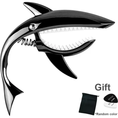 BETSY Акула Внешний вид Укулеле Тюнер Нижняя заколка Гитара Тюнер Нижняя заколка Металл Музыкальный инструмент Аксессуар