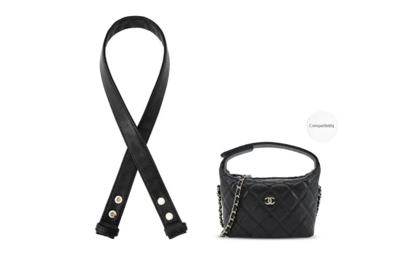 GUYI DuPont Paper Bag Accessory Bag Strap Women's Black-5