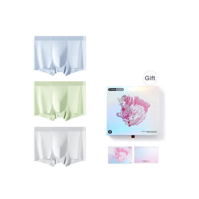 PLAN IN Underpants Men's 3 Pack, Combo Set, Gift Box Set-76