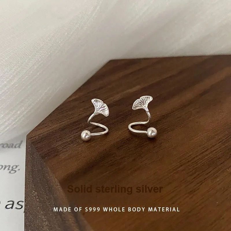 QUIET LOVE Sterling Silver Stud Earrings Women's-1