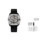 Sharp Edge Stainless Steel Edition (Black Silicone Strap)