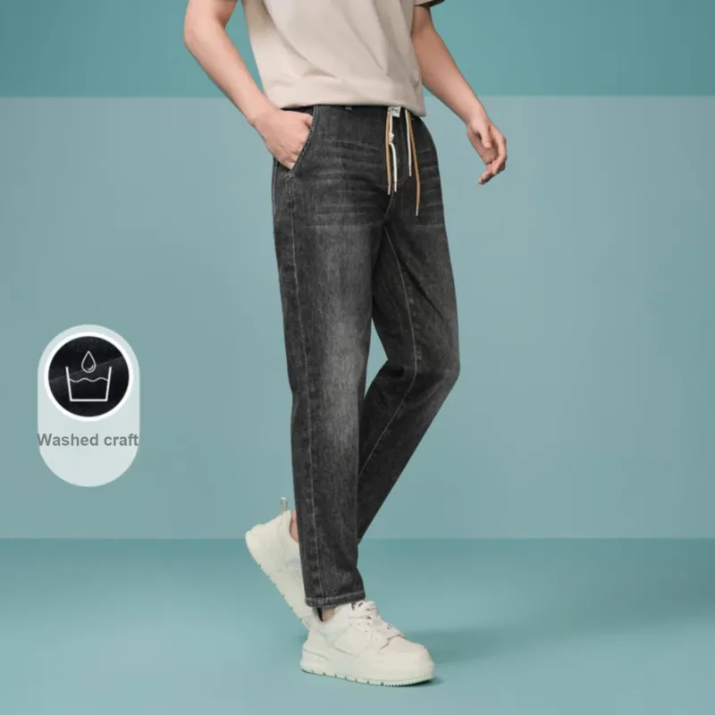 HLA Jeans Men Black Denim Gradient Medium 71-2