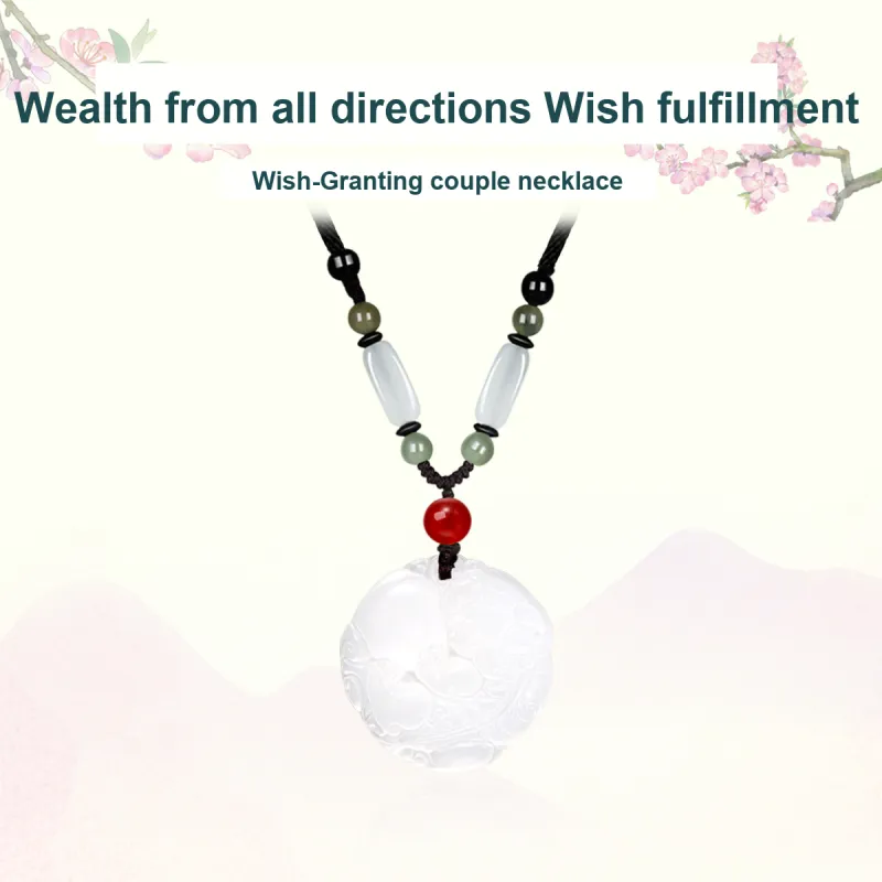 QUIET LOVE Natural Chalcedony Pendants Unisex-1