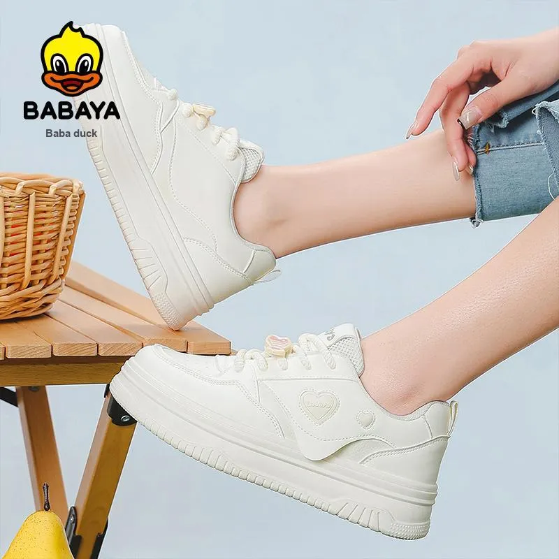 Babaya Skateboard Shoes Women's Low Top Yellow/Pink-9