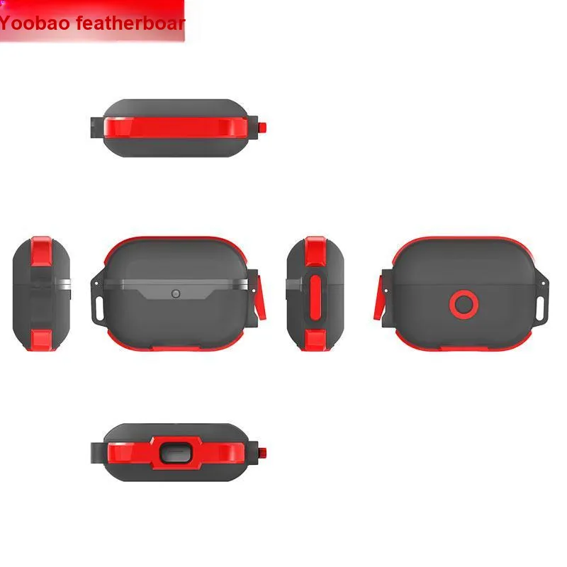 Yoobao Compatibility AirPods1/2/3/4/pro/pro2 TPU Snap Lock Matte Impact Resistant Headphone Cases-7