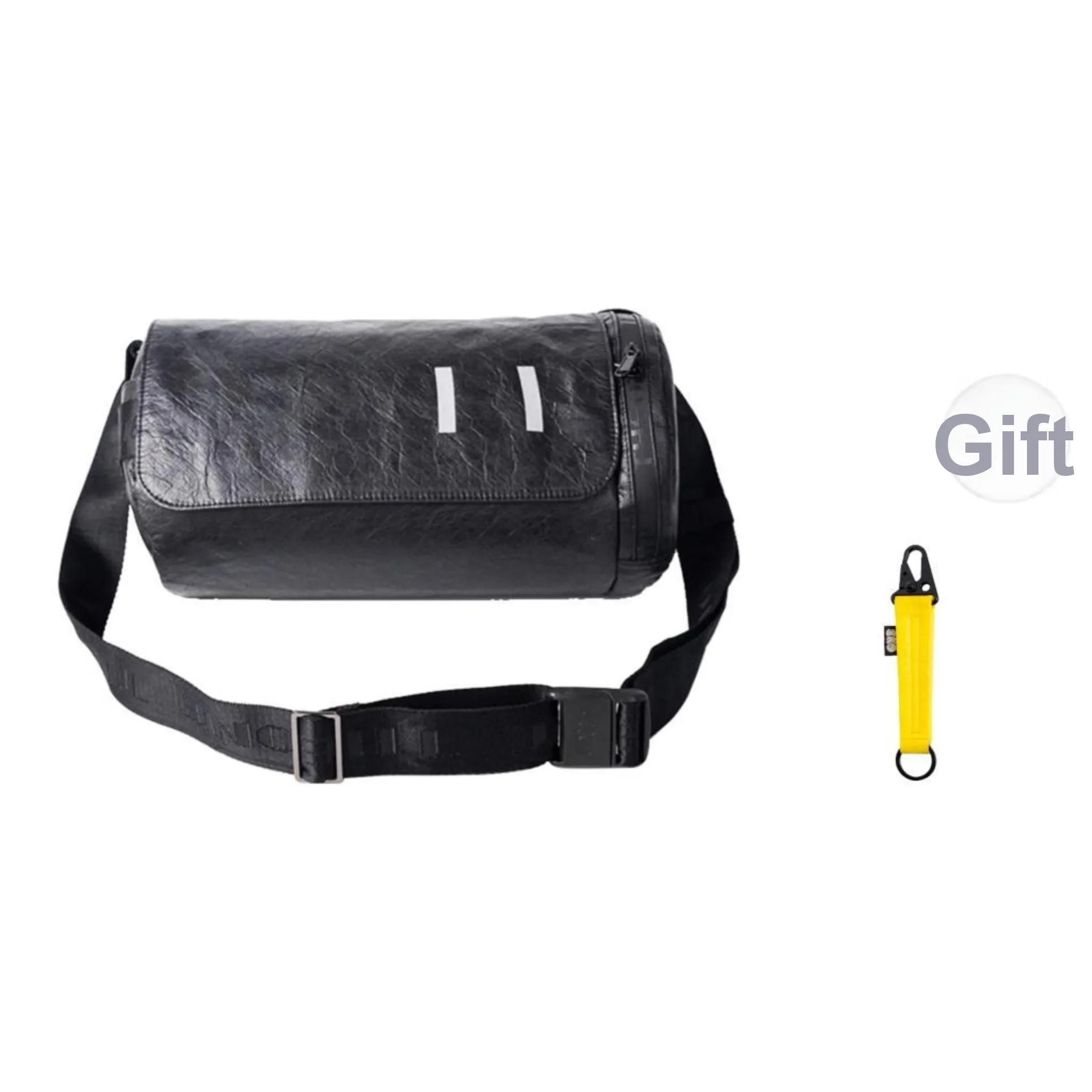 One Person's Planet PVC Shoulder Bag Medium Unisex Black