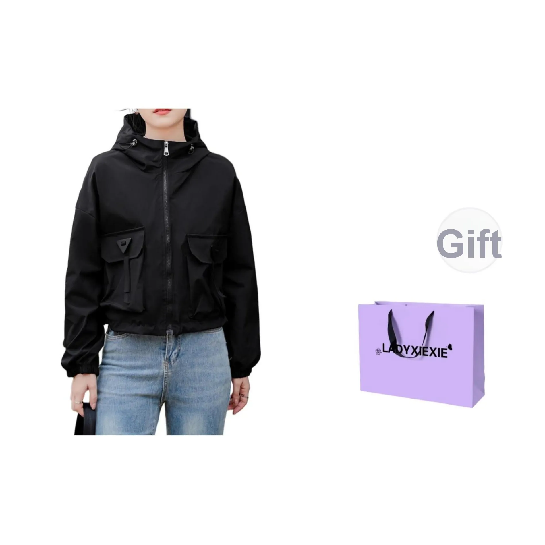 LADYXIEXIE Cropped Coat Women's