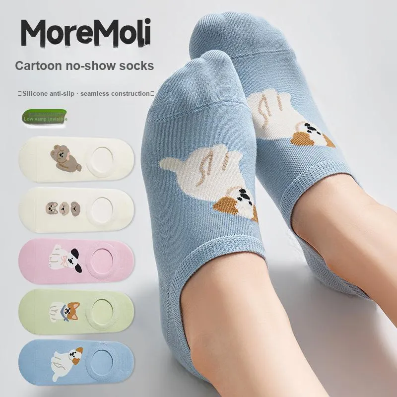 Moremoli No Show Socks Women's 3 Pack-5