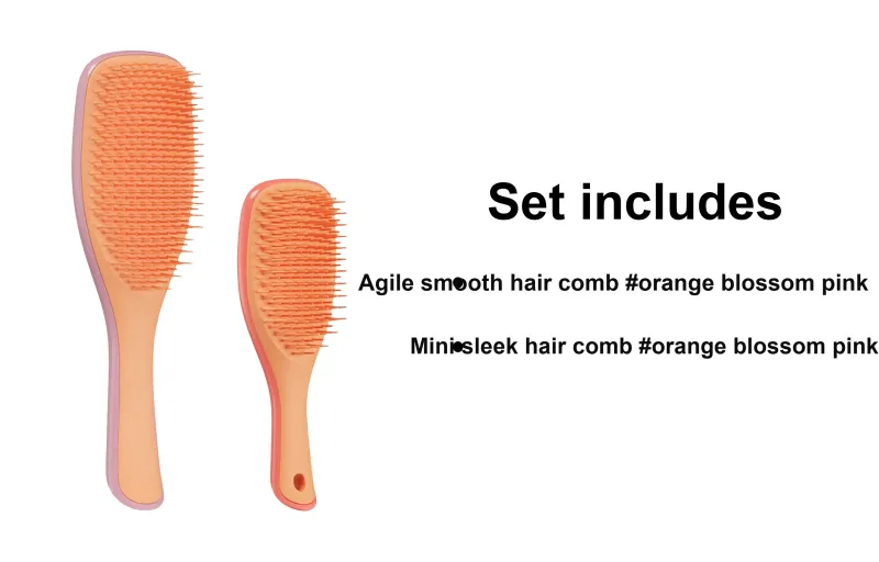 Tangle Teezer Neroli Pink Agile Comb Fluffy And Knot-Free-1