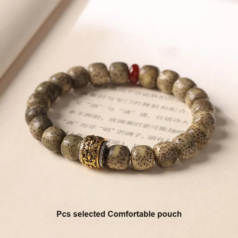 FOREVER MELODY Star Moon Bodhi Seeds Bracelets Men's-3