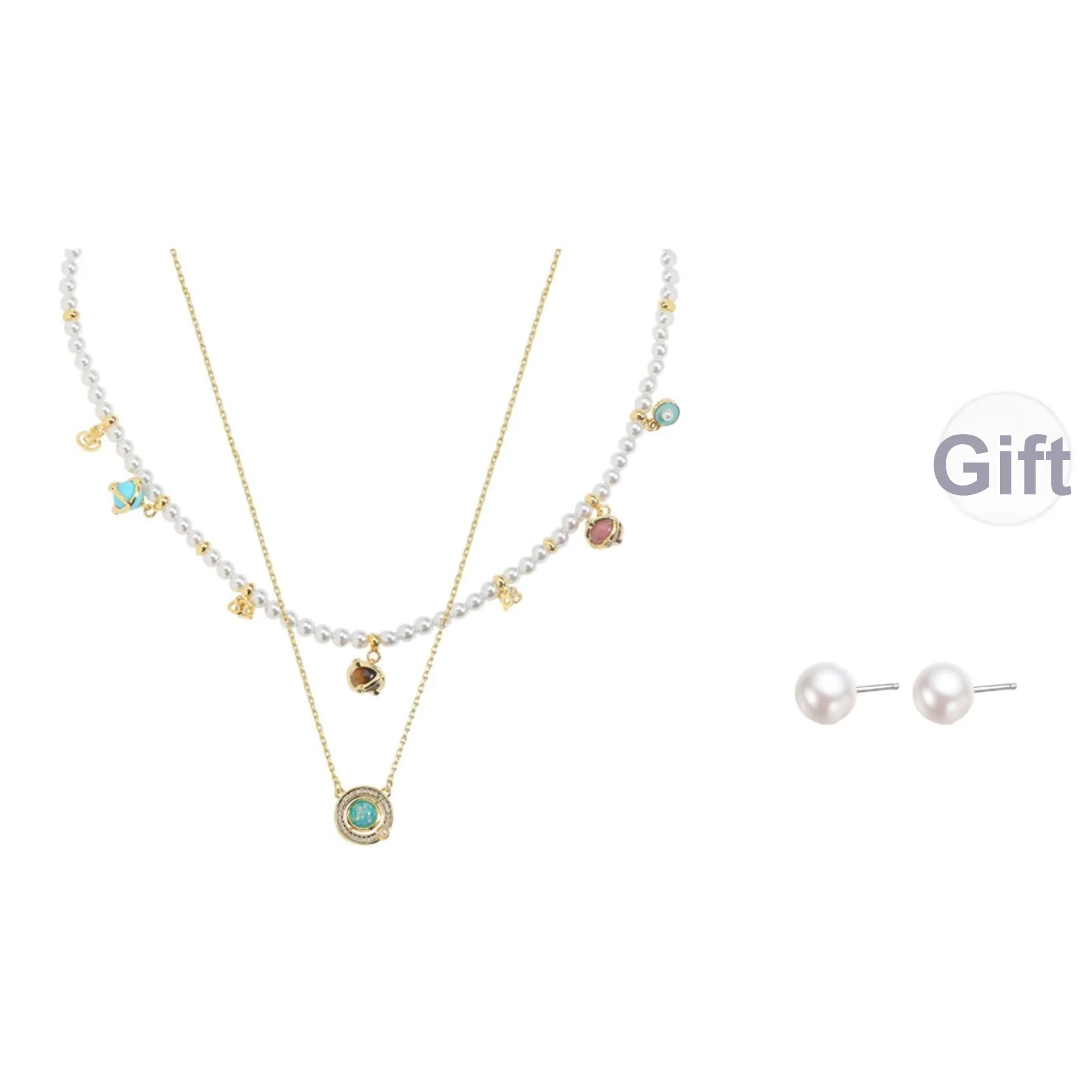 IDOKAWA Фантазийный Камень PEARLS Ожерелья Женские