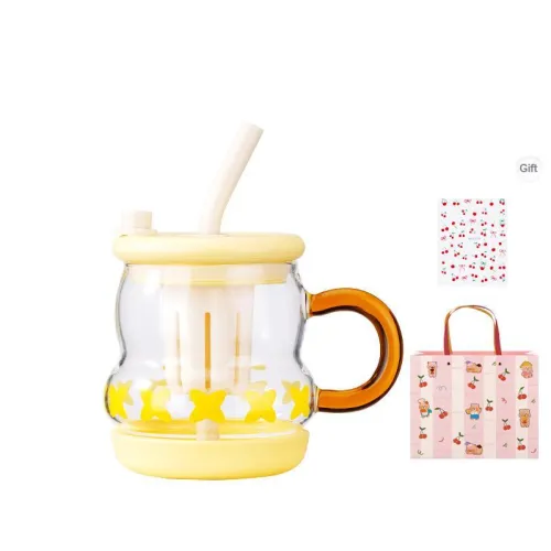 Northern Krypton Unisex Tea Infuser Straw Cup For Office Desktop Tea Lovers 700ML