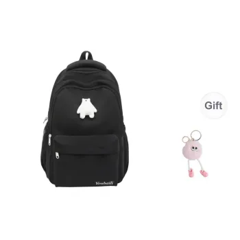 BRABOSTON Nylon Backpack Unisex Black/Khaki/Red/White/Pink