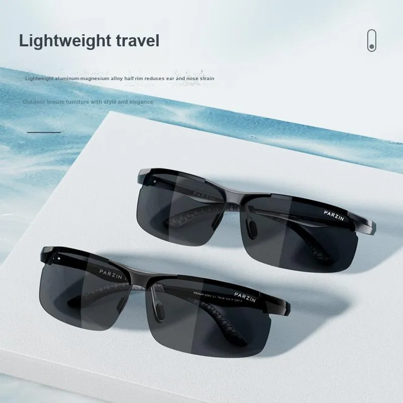 PARZIN Rectangular Sunglasses Men's-2