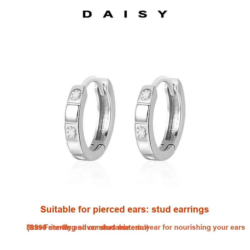 Daisy Dream 999 Fine Silver Earrings Women's-2