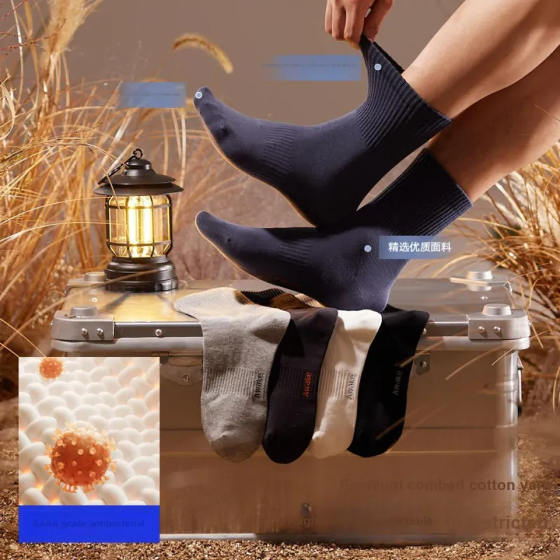 HLA Mid-Calf Socks Men's 6 Pack-2