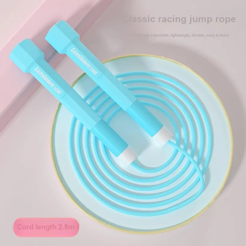 LENWAVE Fitness Training Non Countable Jump Ropes Students Handle Material Plastic, Rope Material Rubber 2.8m-9
