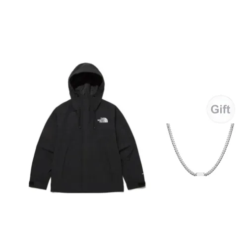 THE NORTH FACE Windbreaker Jackets Unisex Black Includes Necklaces