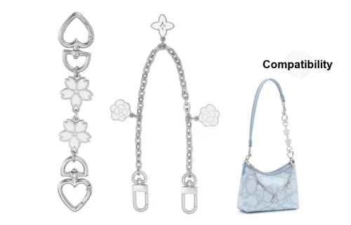 Lan Bao Fan Металлический Сплав Сумка Ремень Женская Серебряная