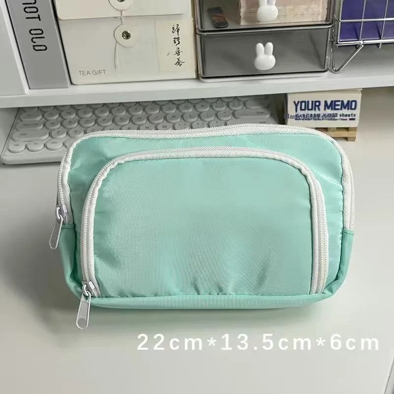 QIFEITU Cute Milk Whipped Pencil Case Large Capacity Pen Pouches-5