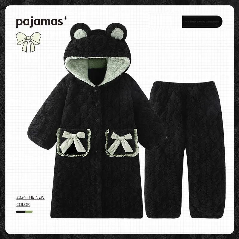 O'MESIK Pajama Set Women's Black-1