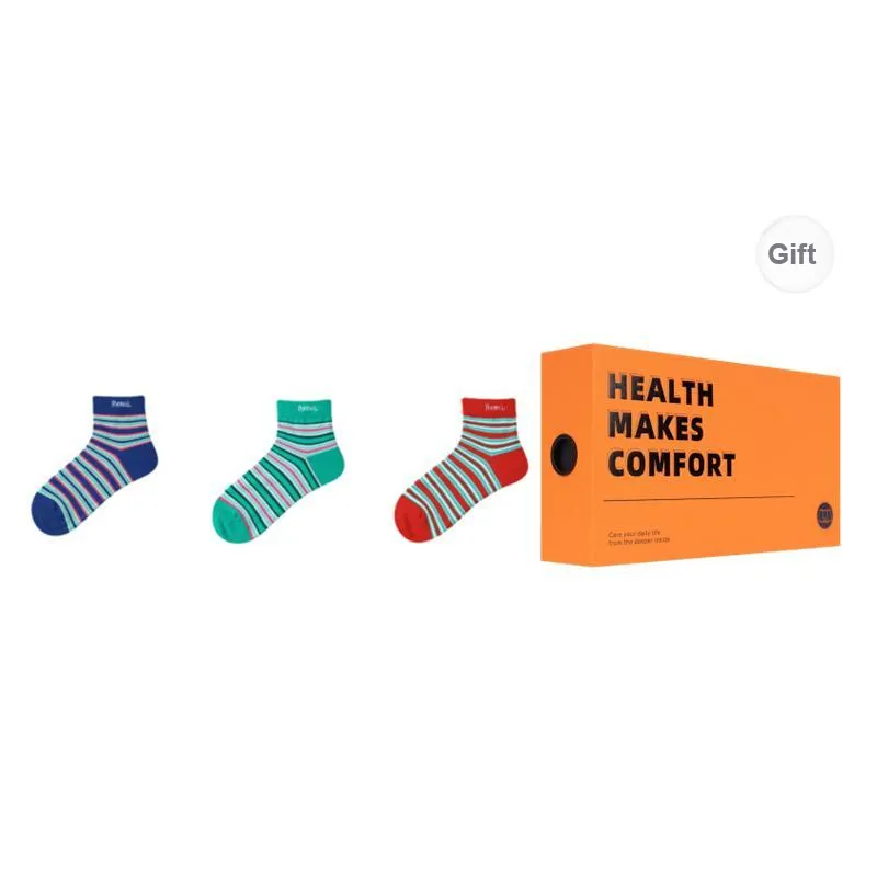 Vine Color Ankle Socks Women's 3 Pack-14