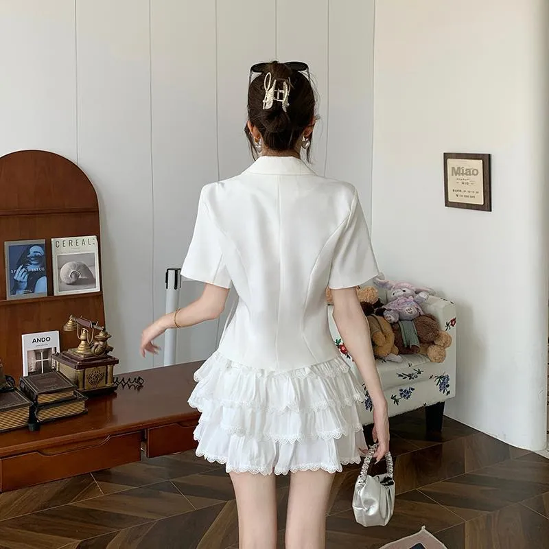 Adeworn Two Piece Skirt Sets Women's-2