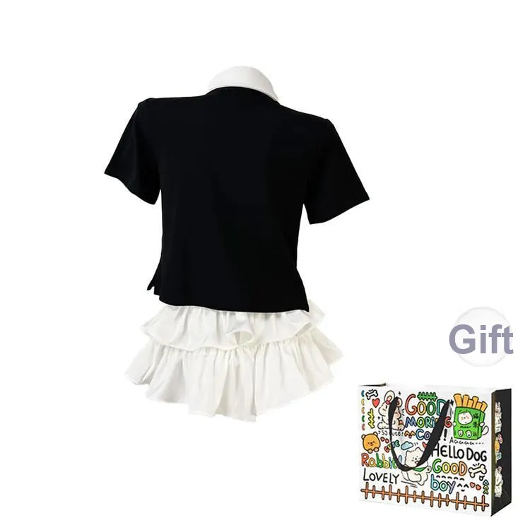 KUNZHUDAXIANG Skirt Set Women's-5