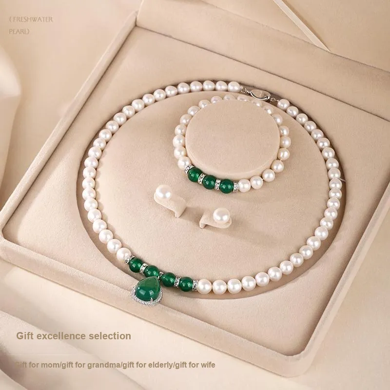 JINLIUFUJIXIANG Pearl Necklaces Unisex-14