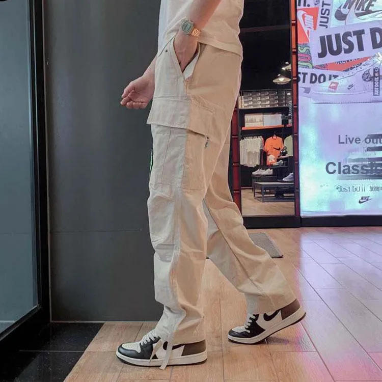 LiNing Skateboard Casual Pants Fall Unisex Khaki-3