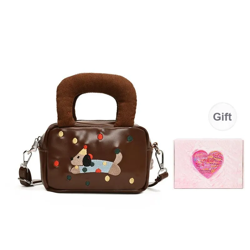 NATTY PU Shoulder Bags Handbags Small Size Women's Black/Red/Brown-12