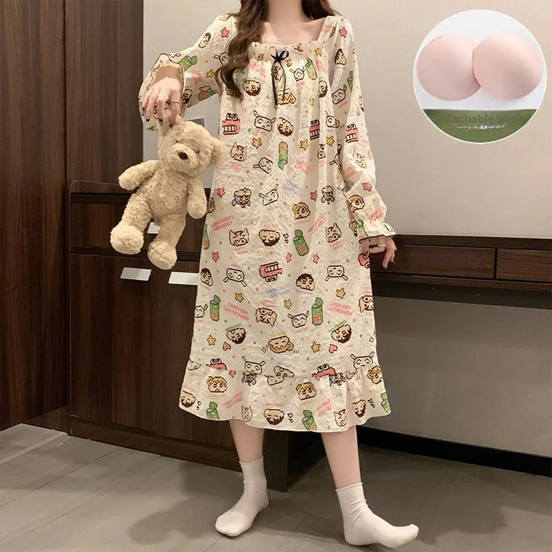 Ta Yan Nightgown Women's Apricot-1