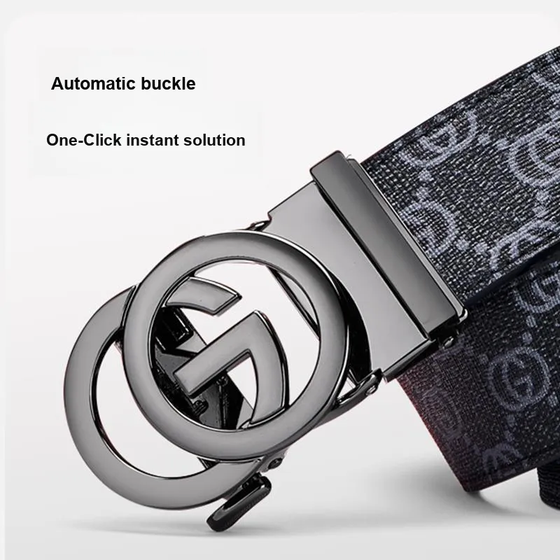 Cheekkiss Top Grain Cow Leather Belts Men's 3.5cm-4