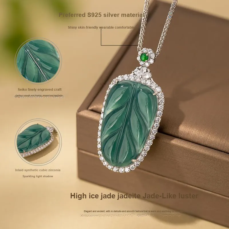 Encounter Gift High Ice Jade Necklaces Women's-3