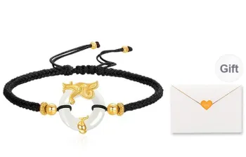 Kevni Bracelets Pale Greenish White Jade Men's