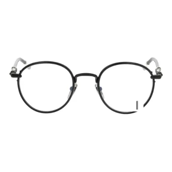Chrome Hearts Irregular Shape Eyeglass Frames Unisex Black