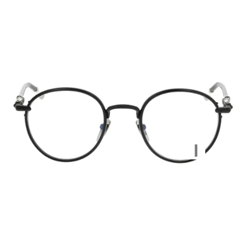 Chrome Hearts Irregular Shape Eyeglass Frames Unisex Black
