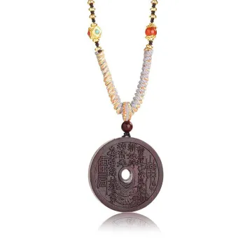 Moon Seal Hundred Rivers Rosewood Precious Wood Pendants Unisex