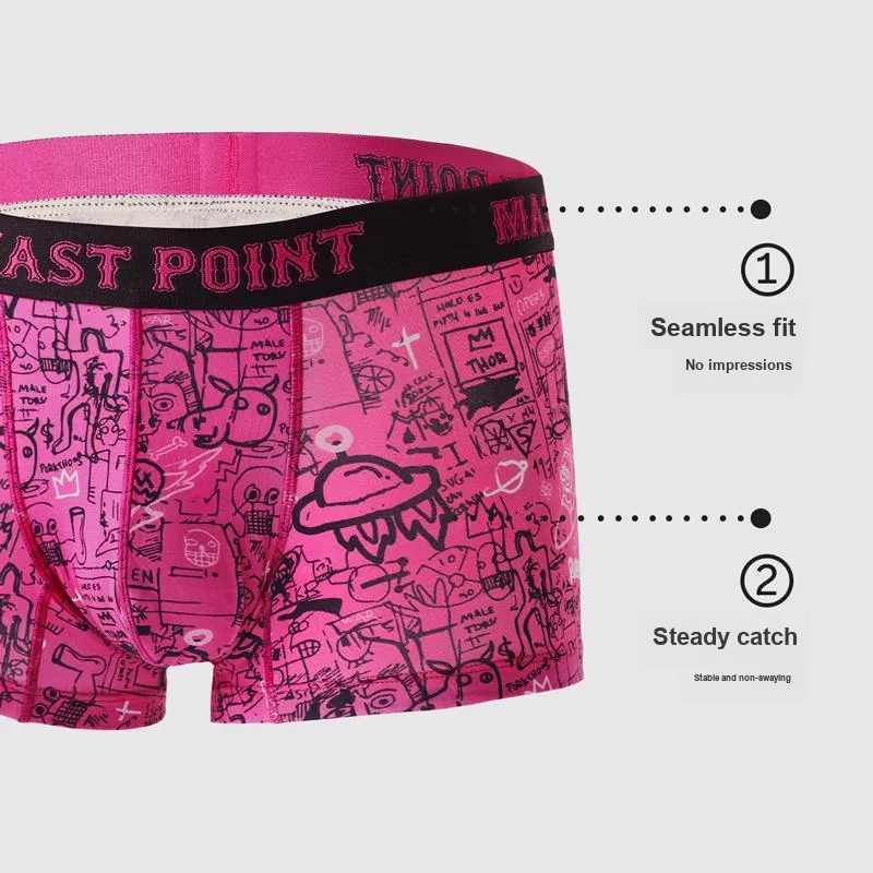 Mast Point Mast Point × Couple Underwear Underpants Men's Pink Party Collection With Gift Box Set-5