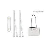 Glacier White[2 Pack Underarm Shoulder Strap 81cm+Pressure Relief Shoulder Pads]