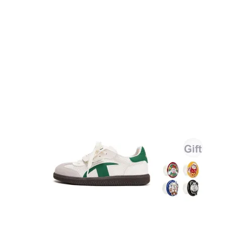 Champion Kids Slip-Resistant Abrasion-Resistant Breathable Low-Top Kids Skateboarding Green Baby