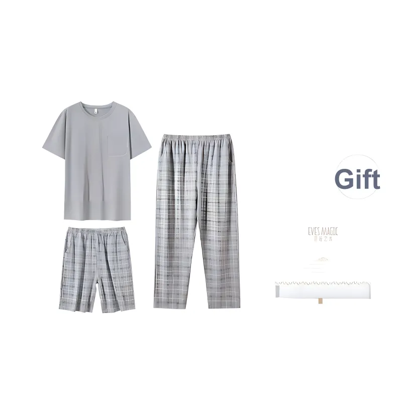 XIA.WA.ZHI.XIU Pajama Set Men's Gift Box Set-3
